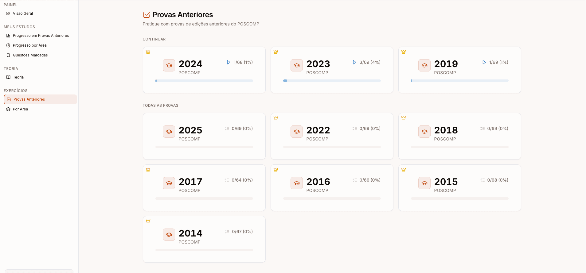 Lista de Exercícios